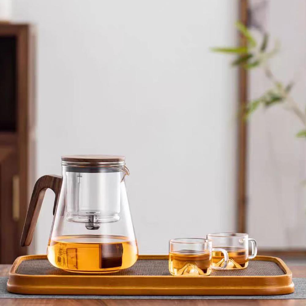 Bonston Heat-resistant Glass Teapot, Magnetic Switch, 27oz