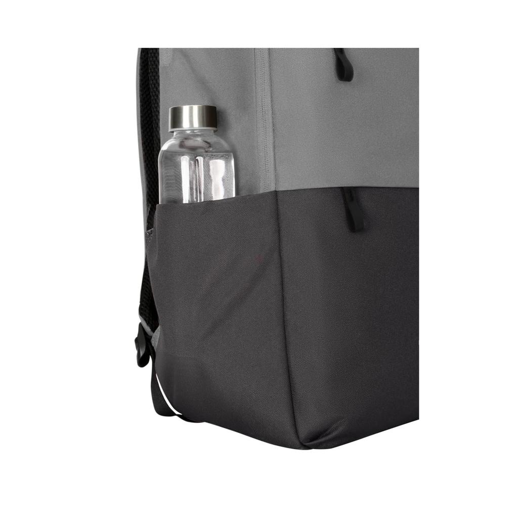 Targus Sagano EcoSmart Travel Backpack TBB634GL (Gray) - 22L Capacity, Lightweight, Fits 15-inch Laptops, and Carries on Carrying, Perfect for Men