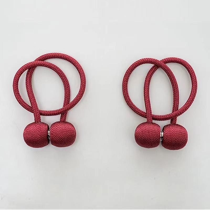 Magnetic Curtain Tieback Earphone Holder Rope Strap Hook Accessories