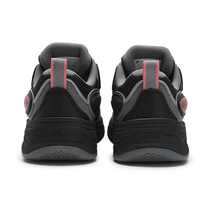 Fila Vibe Retro Comfortable Versatile Durable Low-Top Skate Shoes Women Sneakers Gray Black F12W512201FQB