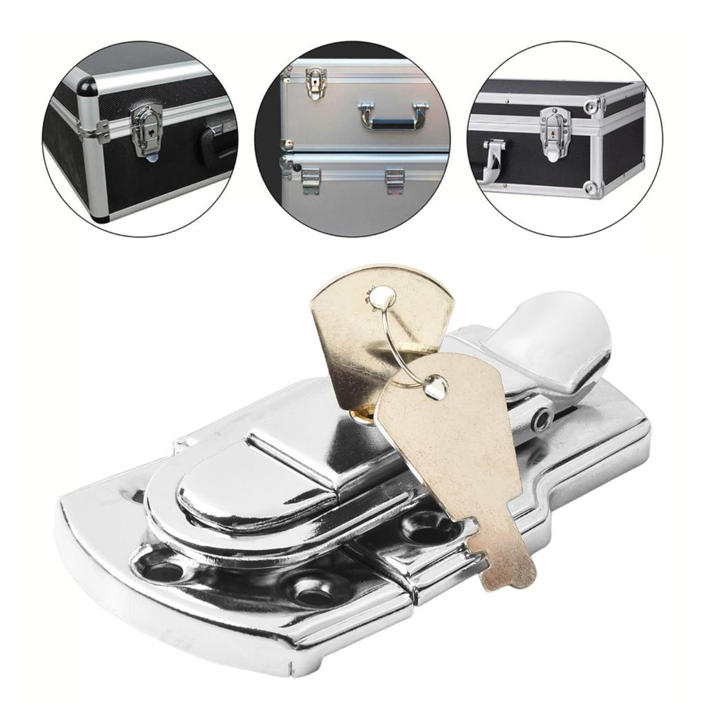 Drawer Locks Latch Hasp Lock Boxes Cabinets Buckle Lock Latch Hasp Secure Locking System Suitcase Locker Brand New