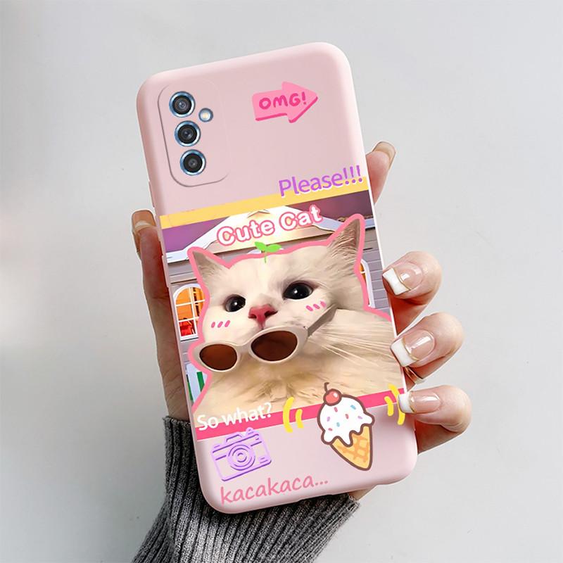 For Samsung Galaxy M52 5G Case Galaxy M23 Cute Cartoon Soft Silicone Phone Cases For Samsung M52 M23 Cover M52 5G Fundas Bumper