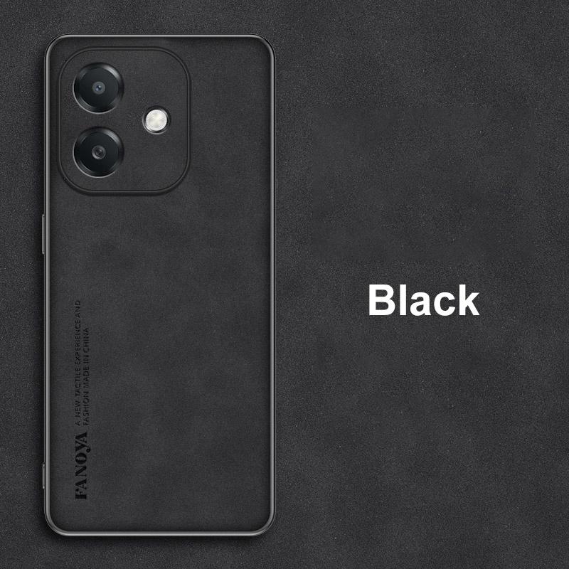 For OPPO A3 A3X 4G Case Luxury PU Leather Phone Case For OPPO A3 A3X 5G Back Cover Matte Silicone Shockproof Full Protection