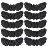 5 Pairs Self-adhesive 4D Sponge Heel Pads Butterfly Wing Black Heel Stickers Invisible Thickened Foot Pads Anti-drop Fix
