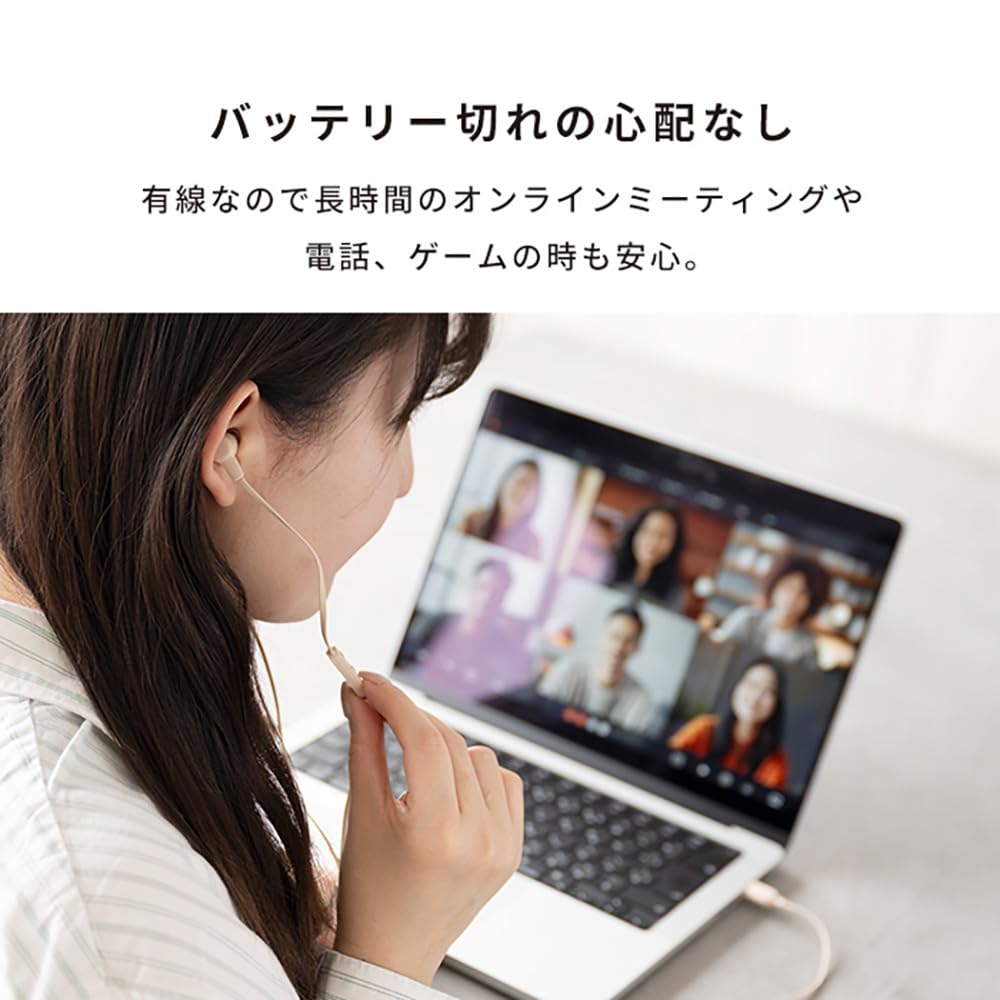 humor EARPHONES Wired Earphones with Microphone type earphones with small and can make volume stereo volume video ear TYPE-C (Mint Green) [In-ear