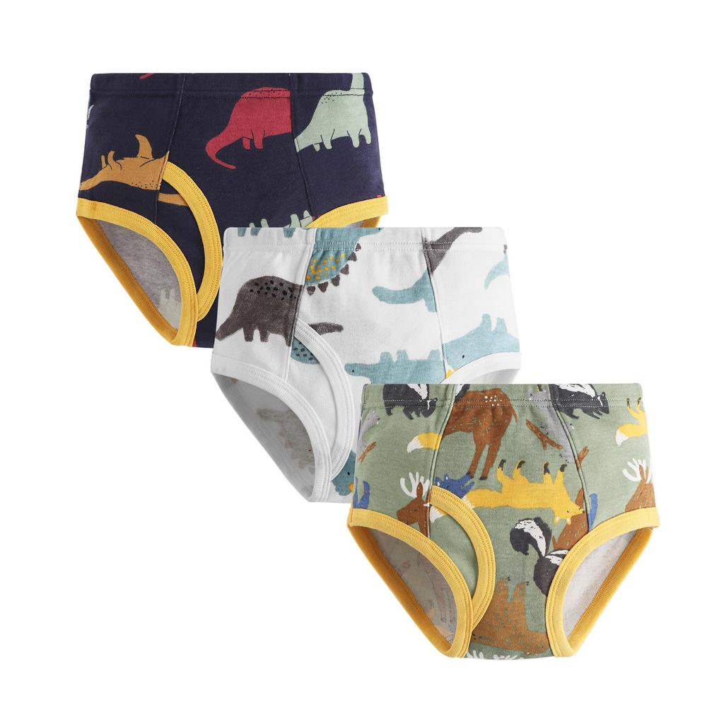 Mutandine da Bambino in Puro Cotone con Dinosauri - Pantaloncini Cartoon per Toddler e Bambini