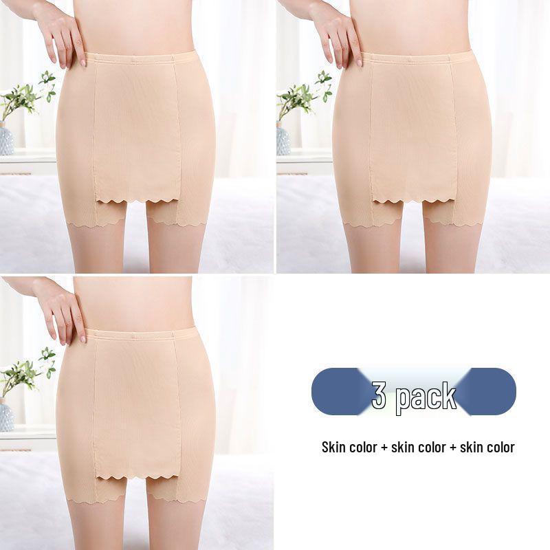 Eisseide Damen Doppel-Lagen Nahtlose Anti-Expositions Sicherheits-Shorts