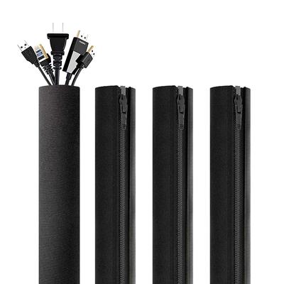 1/2/4 STKS Flexibele Kabelmanagement Sleeve Kabelorganizer met Rits Universele Kabel Sleeve Wrap Cover Thuis Kantoor Bureau