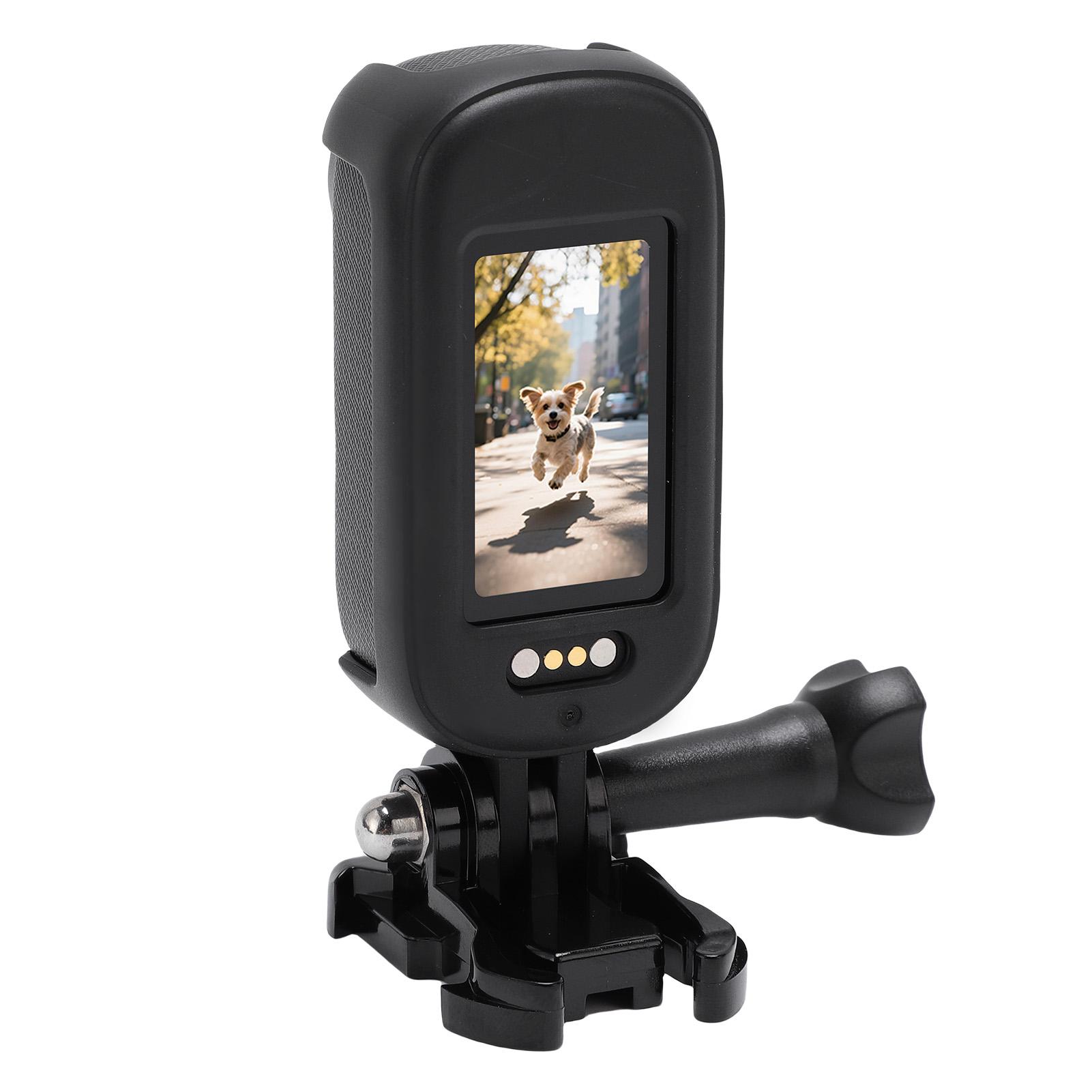 

Action Camera 4K Wide Angle Lens WiFi 1.47in Screen Portable Sports Camera with Magnetic Lanyard Back Clamp for Vlog