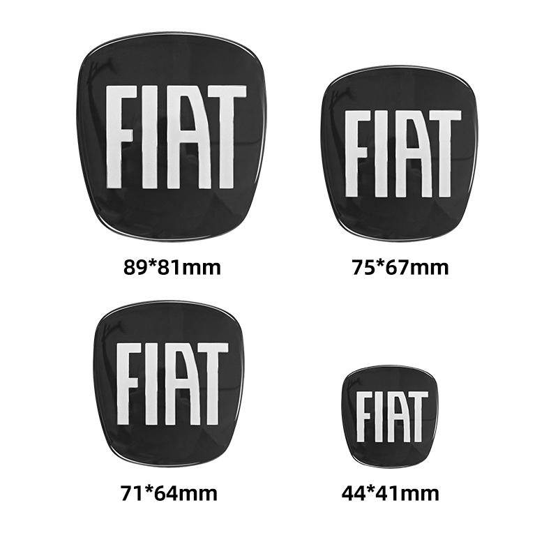 44mm 71mm 75mm 89mm Car Front Rear Logo Auto Grille Emblem sticker steer wheel Accessories For Fiat Abarth 500 Bravo Punto Panda