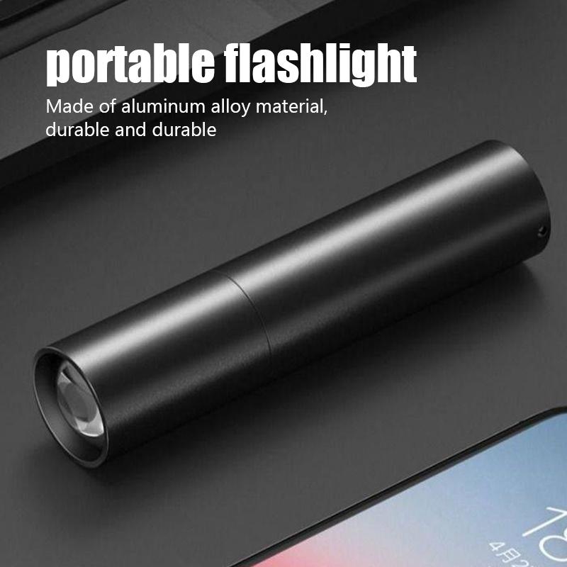 Portable Usb Rechargeable Laser Flashlights Pocket Keychain Mini Led Light Waterproof Outdoor Hiking Hunting Torch Lamp Lantern