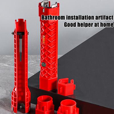 14in 1 Multifunctional Kitchen Faucet Wrench,Drain Ppipe Disassembly nut,Narrow Space Pipeline Installation and Maintenance Tool