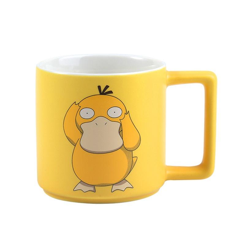 SHUNXIANG Ceramic Mug for Pokémon Licensed Cute Charmander Jigglypuff Cartoon Water Cup Coffee Cup Anime Themed Ceramic Cup Gift