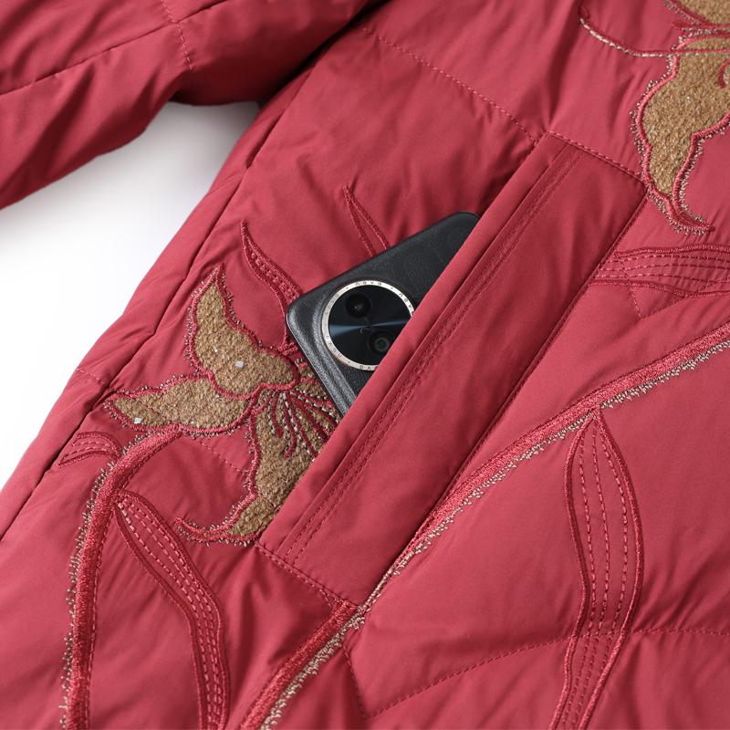 Plus Size XL-6XL Middle Age Women's Down Coats Winter Short Parkas Elegant Loose Thick Warm Down Jackets Woman Outerwears