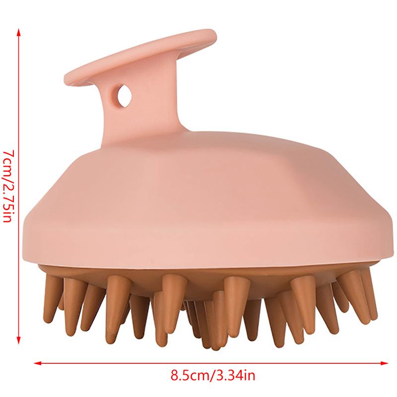 Silicone Head Body Scalp Massage Brush Shampoo Brush Hair Washing Shower Brush