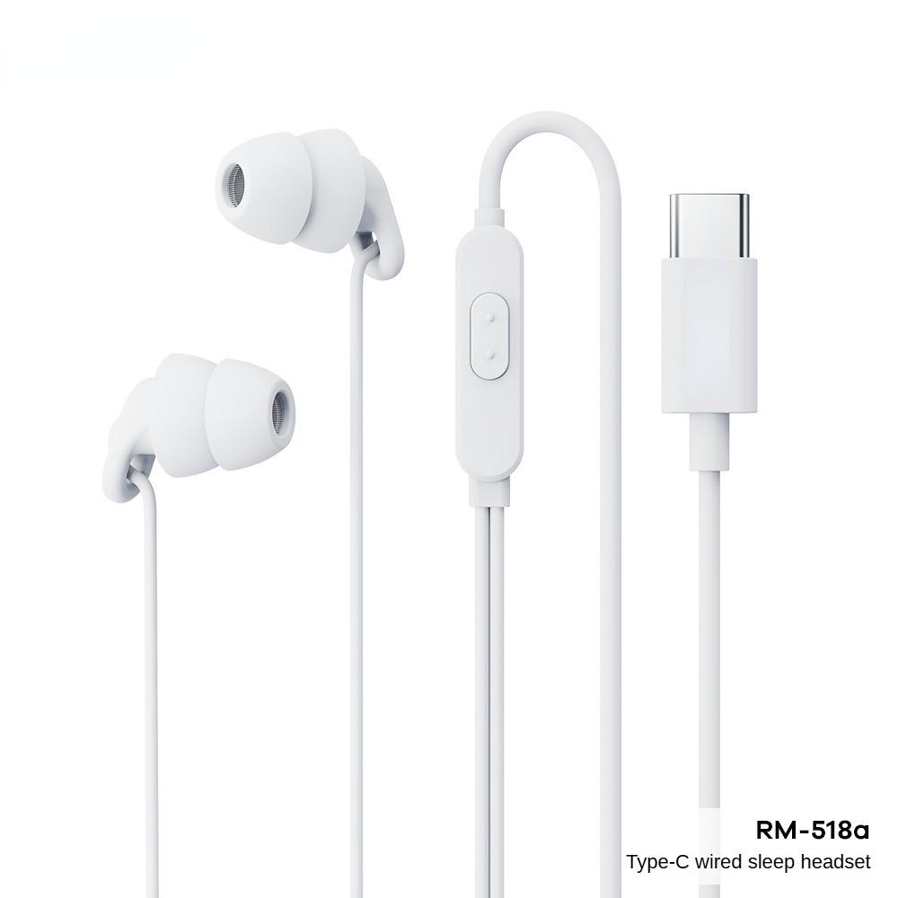 

Проводные наушники ASMR Гарнитура для сна Внутриканальное проводное управление с микрофоном Аудио шумоподавление