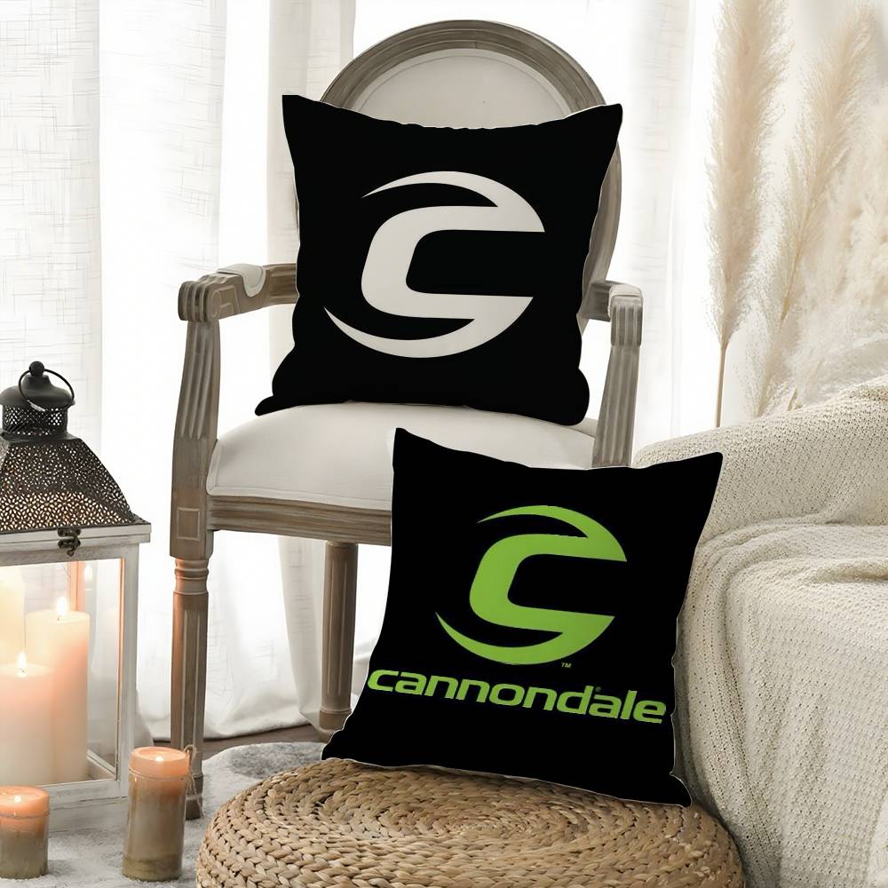 Brand C-C-Cannondaless Pillow Case Sofa Short Plush Double-Sided Hd Printing Room Home Office Gift Cushion Cover