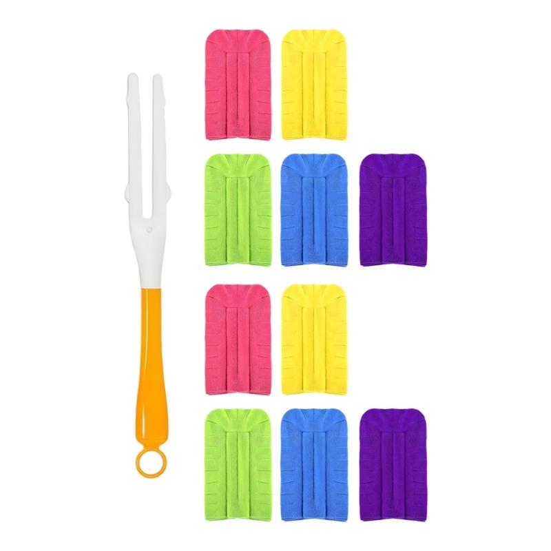 Assorted Shade Dust Refills Cleaning Pads Soft Fiber Fabric For Fan Window Living Zone Workplace Floor Car Maintenance