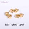 Trendy 18K Gold Plated Round Pearl Clasps Fastener For Bracelet Necklace Making Fittings,DIY Jewellery Making Supplies Wholesale