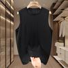 Übergröße 5XL-11XL Oversized Ärmelloses T-Shirt für Herren Sommer Oberteile Schwarzes Lässiges T-Shirt Sommerkleidung