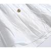 Women's Bow Shirt French Style Loose Turndown Collar Single Breasted Solid Color Ladies Blouse Spring Leisure Fashionable Famale Long Sleeved Top