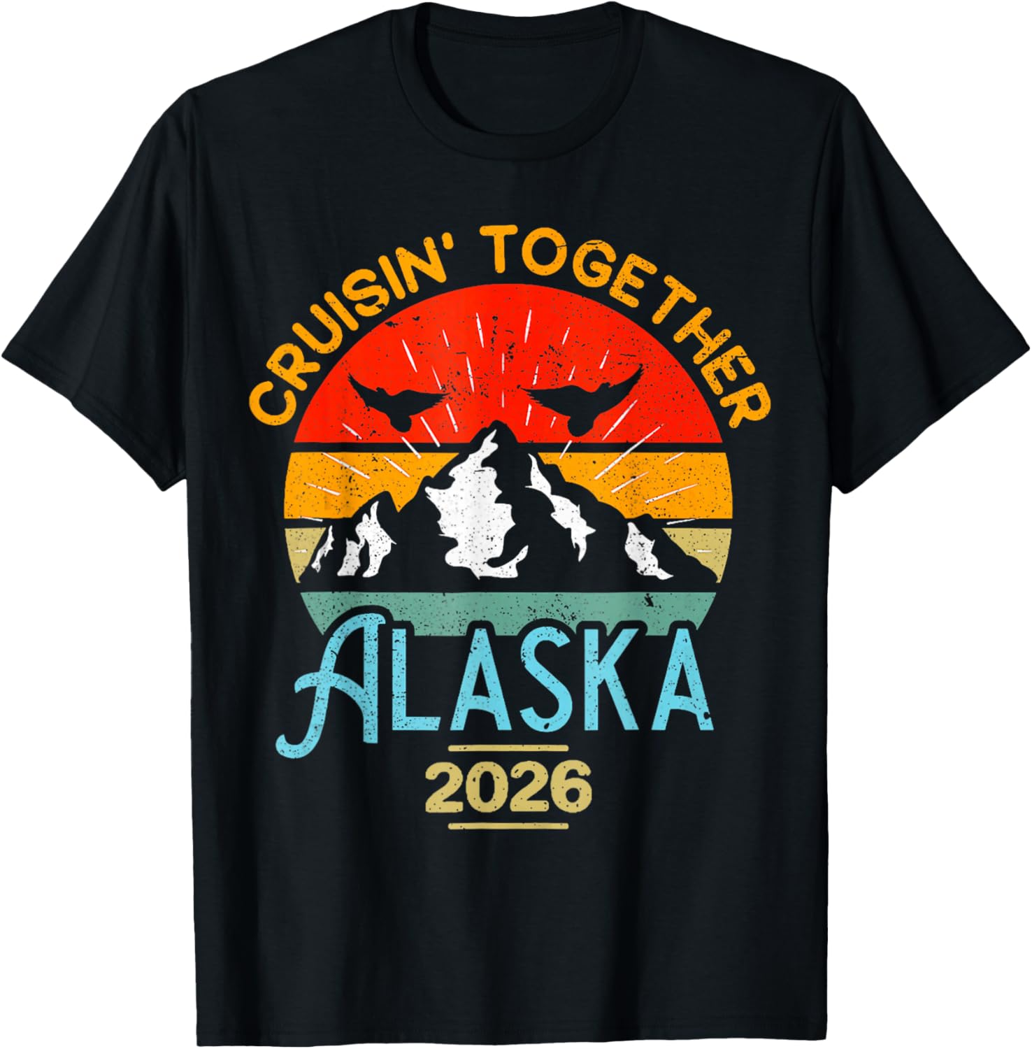 Matching Family Friends and Group Alaskan Alaska Cruise 2026 T-Shirt S разноцветный