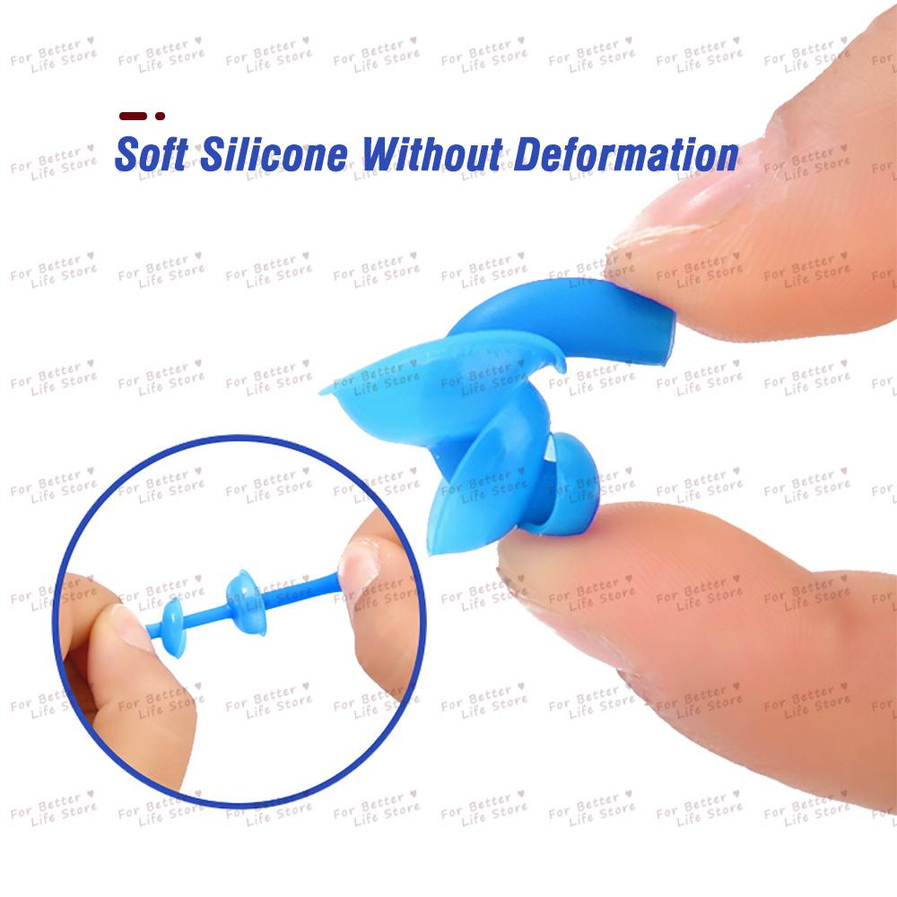 1Set 11G Soft Silicone Elastic Unisex Nose Clip Earplugs Waterproof Swimming Ear Plugs Surf Diving Pool Accessories
