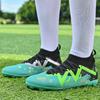 Fashion Unisex Football Shoes High -gang AG Nails Men/female Teenagers High Elastic Socks Training Shoes Artificial Grass Football Boots
