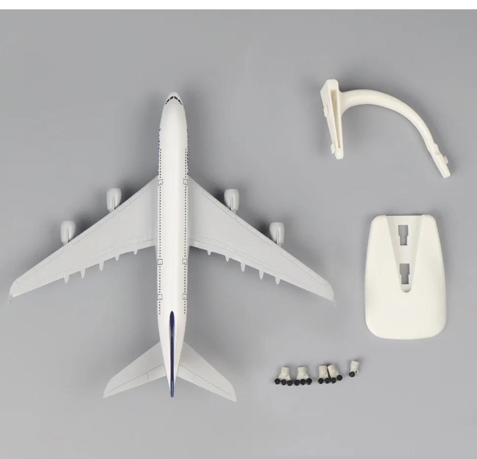 Germany Deutsche Lufthansa A380 Solid Metal Alloy Model Aircraft 20CM Simulation Model Aviation Model Toy Kit Toy Plane For