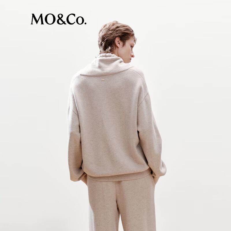 MO&Co. Women's High-Neck Wool-Cashmere Blend Sweater