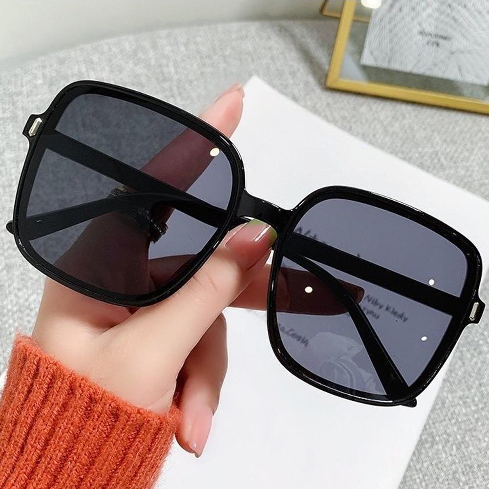 New Big Sunglasses Women Men Trendy Vintage Brand Designer Anti-UV Gradient Color Korean Version Glasses Fashion Accessories