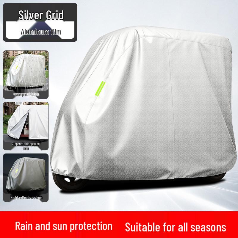 Xiaodao Fangzhou Electric Tricycle Rain & Sun Protective Cover with Decorative Modifications