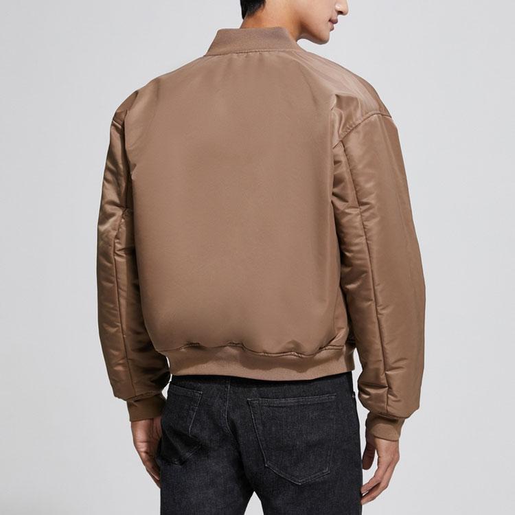 Calvin Klein SS23 Solid Color Zip-Up Reversible Padded Jacket Men Jackets Black J322759-BEH