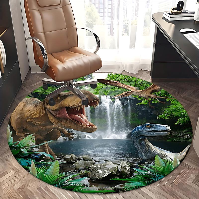 Dinosaur Office Carpet Chair Mat: Prehistoric Decor for Home Office, Living Room, Bedroom, Gift Idea for Dino Lovers1118004a