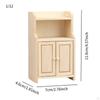 1/12 Dollhouse Cabinet Simulation Accessories Toy Mini Model Wooden Furniture for Home