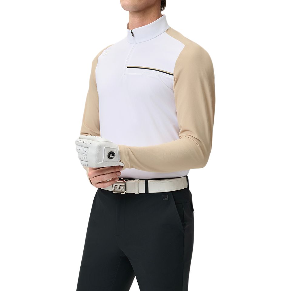 New FILA Golf Series T Shirt Men's Jade White A11M525106FWT