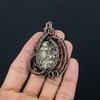 Titanium Druzy Pendant, 999 Copper Wire Wrapped Gemstone Jewelry, Handmade Pendant, For Mother Day
