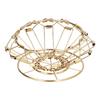 Coffee Filter Stand DripType 3Holes Foldable Stainless Steel CakeType Coffee Filter Holder(Gold )