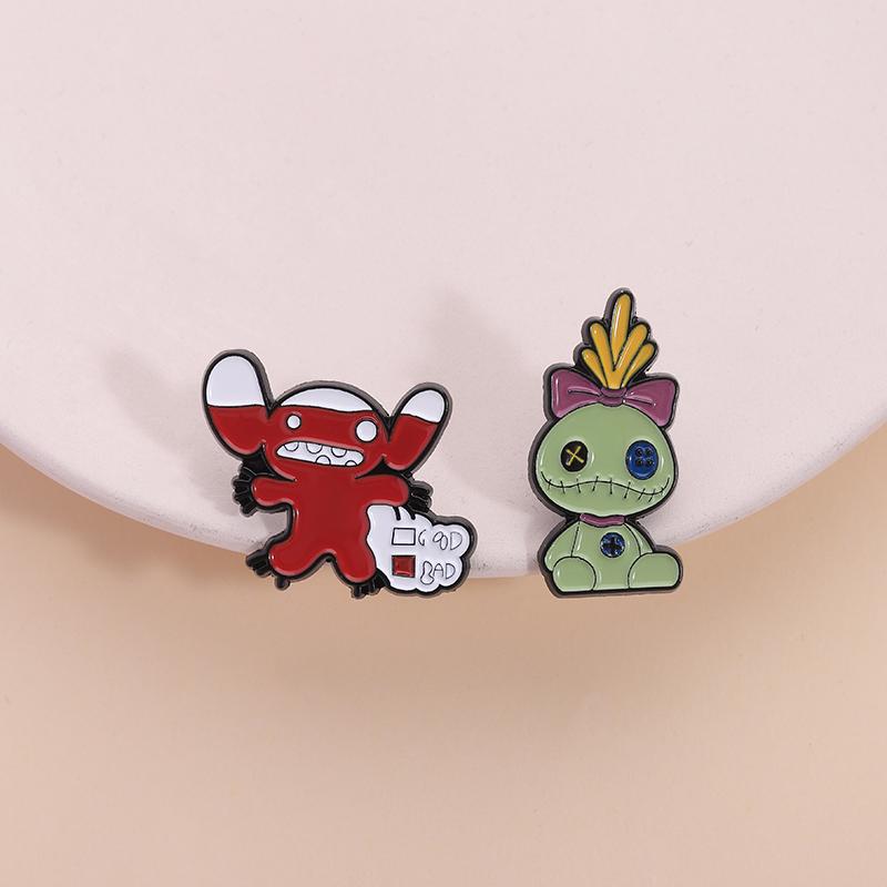 Sci-fi Comedy Movies Characters Enamel Pin Cartoon Anime Metal Brooches Lapel Backpack Badge Jewelry Gifts For Kids Friends
