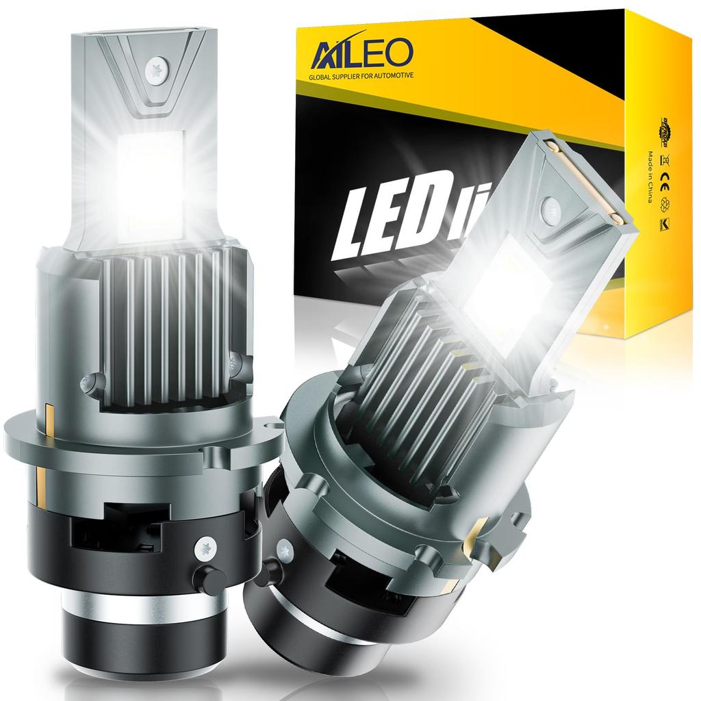 AILEO D2S LED žárovka světlometu, Žárovka světlometu do auta, 22000 lumenů Vysoký jas, 6500K Bílá