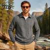 School Wear for Men Quarter-Zip Sweatshirt, Long Sleeve Turndown Collar Outdoor Sports Pullover Solid Color Shirt Fall Winter Comfortable Daily