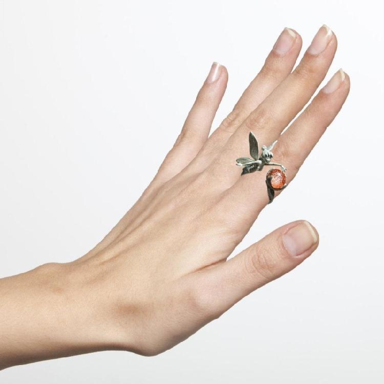 Incantevole Anello Angelo Folletto Misura Regolabile Anelli Aperti Ornamento Gioielli alla Moda per Feste e Abbigliamento Casual