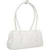 Calvin Klein Elegant Commuter Pendant Synthetic Material Boston Bag Handbag Medium Women Handbags Moonlight-White 4F3369G-4LX