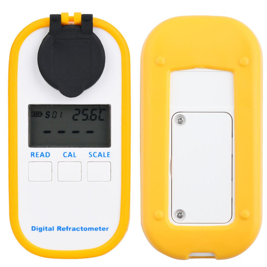 LCD Digital Brix Refractometer Food Sugar Concentration Meter Fruit Juice Beverages Tester Meter