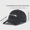 Classic Sports Car Silhouette Baseball Cap Unisex Retro Washed Cotton Adjustable Dad Hat Casual Automotive Sun Hat