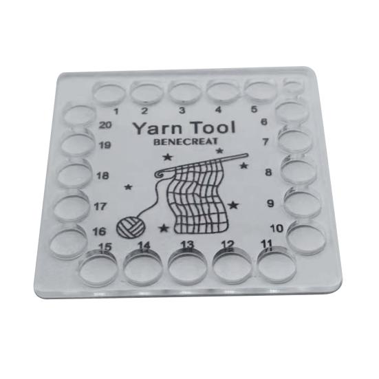 6 Styles Acrylic Knitting Gauge Rulers Crochet Hook And Yarn Wrap Per Inch Guide Knitting Tool for Spinners Yarn Measuring Crochet Accessories