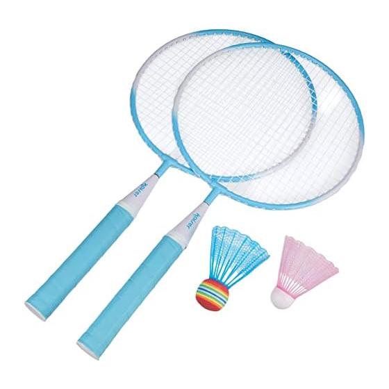 KAISER Wakuwaku Kids Badminton Set KW-597 with Shuttle Blue Racket/Approx. 225 x 28 x 445mm Shuttle/Approx. 65 x 65 x 75mm