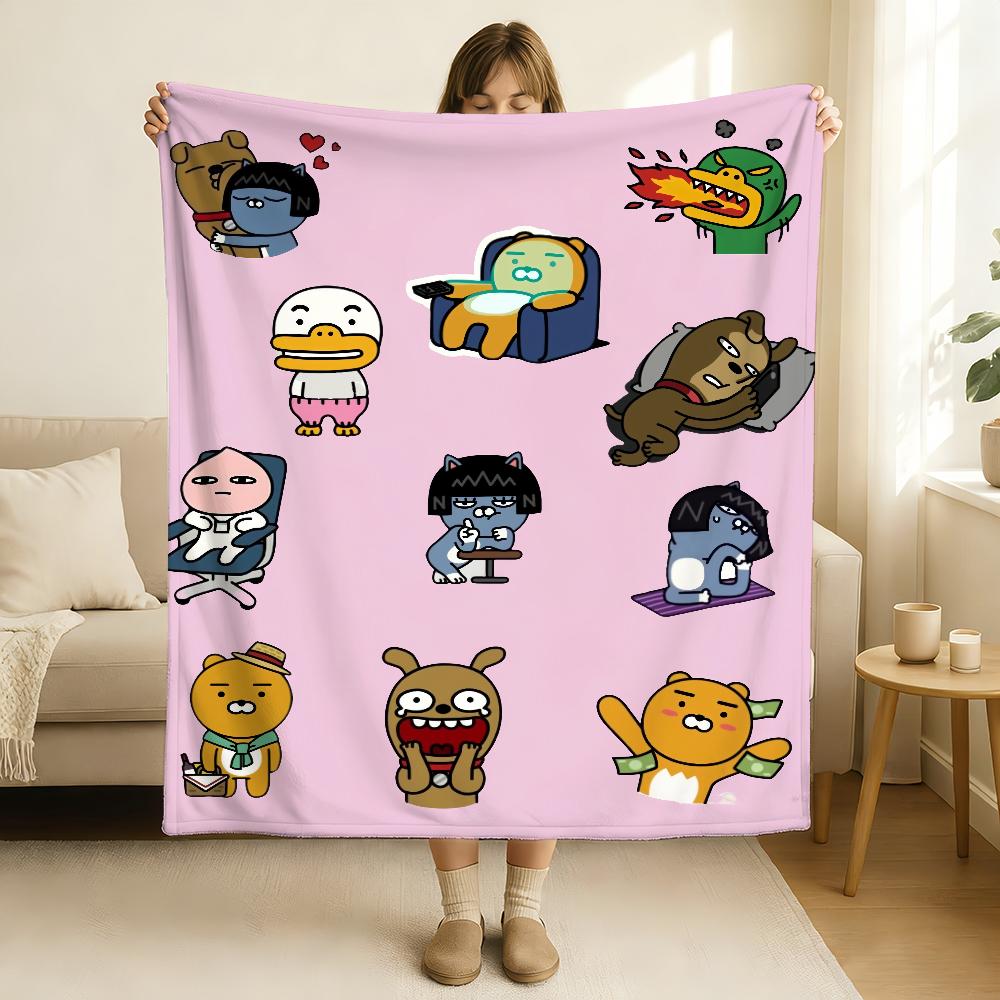 Brand K Kakao F Friends Blanket Soft and Skin Friendly For Couch Bed Napping Bedspread All Seasons Comforter 75x90cm