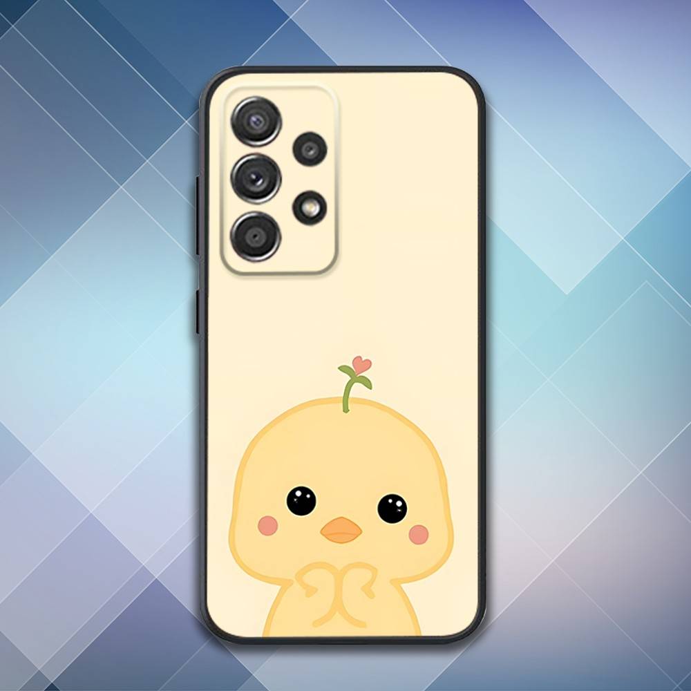 Yellow Duck Phone Case For Samsung S 25,24,23,22,30,21,10,9,Ultra,Plus,Lite,FE,4,5 G Soft Black Case
