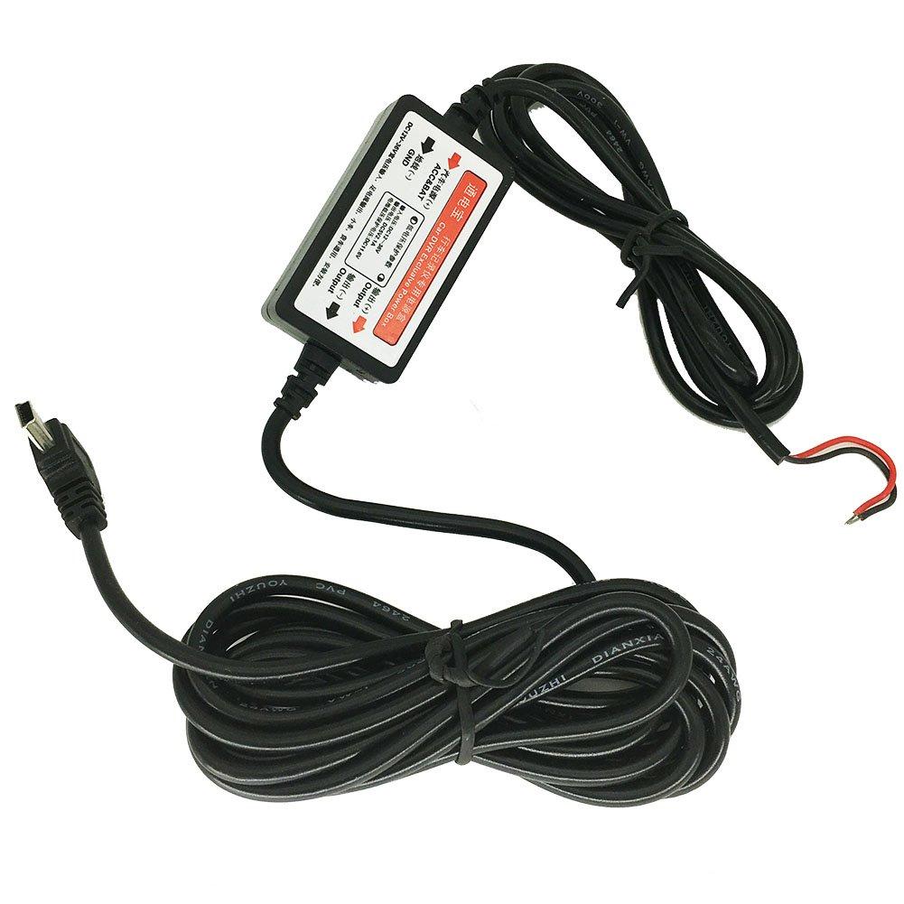 Power Cable for Drive Recorder, Mini USB Power Direct Connection